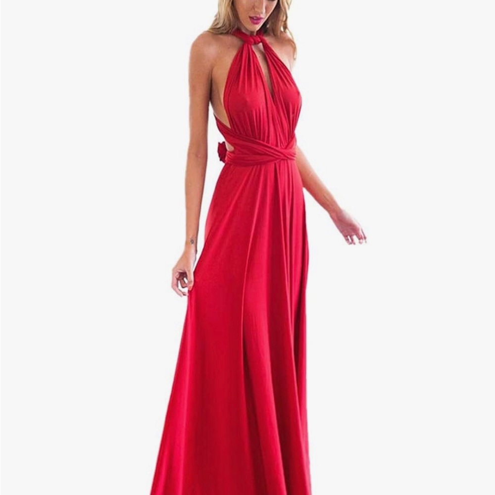 Woman’s convertible dress from Amazon. Size s red.